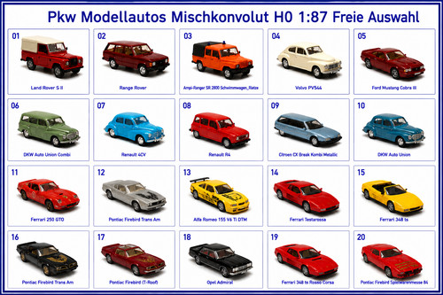 Pkw modellautos 87 - modellautos, h0